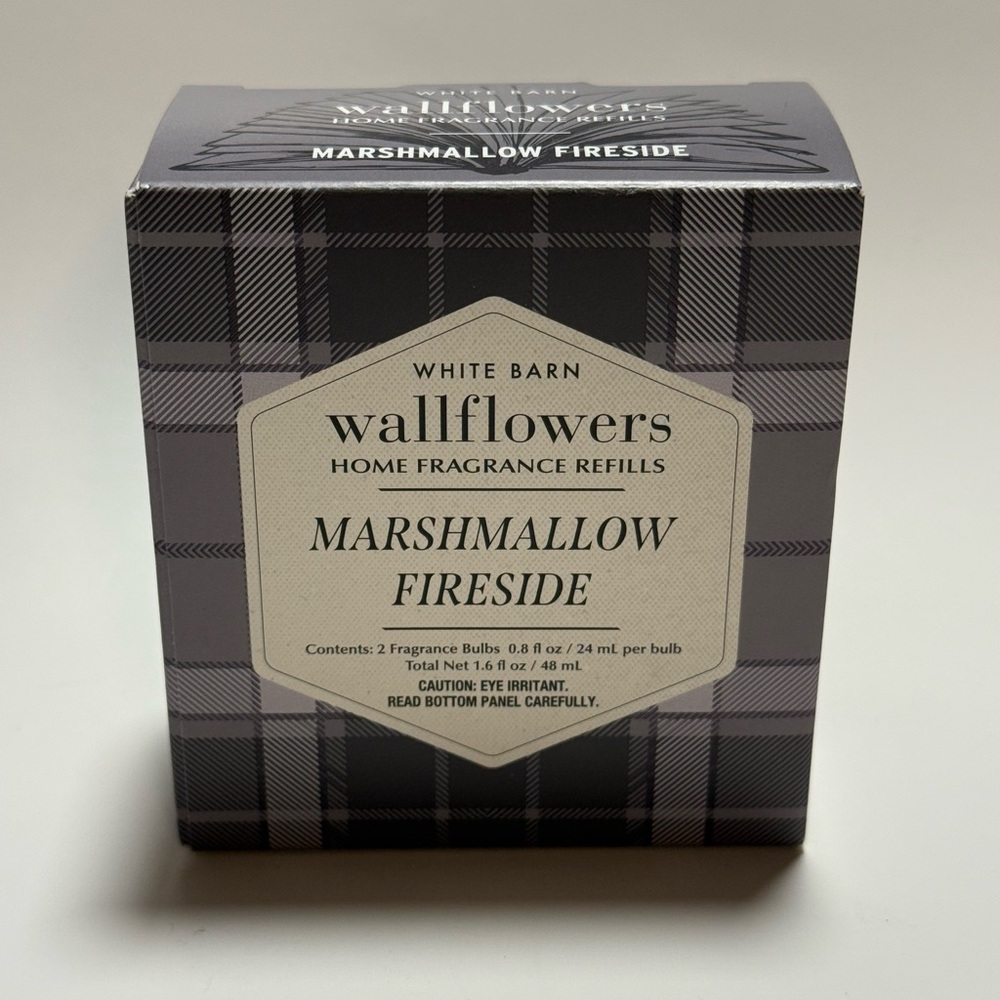 White Barn Marshmallow Fireside Fragrance Refill - Black and Gray